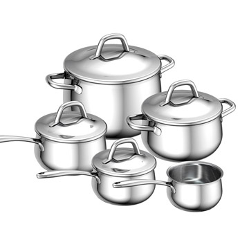 Como B Stainless Steel Cookware 9-pc. Set - Chinafactory.com Como B Stainless Steel Cookware 9-pc. Set - Chinafactory.com