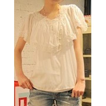 Cotton Lace Women's Blouse - Manufacturer Chinafactory.com