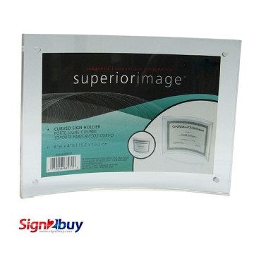 Curved Magnet Acrylic Holder Photo Frame- 4 Curved Magnet Acrylic Holder Photo Frame- 4