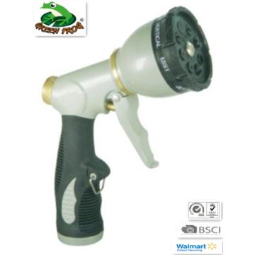 Deluxe 8-Pattern Front Pull METAL Pistol Nozzle Deluxe 8-Pattern Front Pull METAL Pistol Nozzle