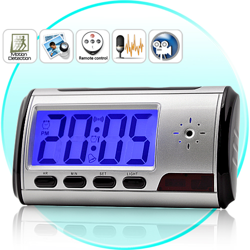 Digital Spy Camera Clock with Remote Control and Motion Detectio