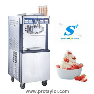 Double cooling system soft ice cream machine price