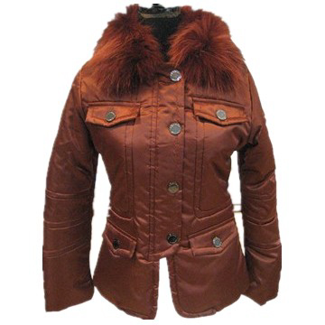 Down Jacket with Real Dying Racoon Collar - Chinafactory.com