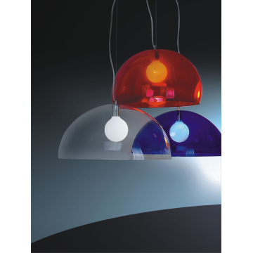 E27 colorful acrylic semi-circle Pendant Lamp - Chinafactory.com