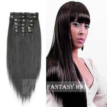 Easy Effected Remy Fantasy Human Hair Clip In Set Extensions