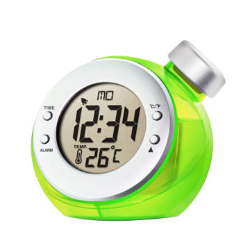 Eco-Friendly Water-powered Thermometer Clock