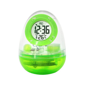 Eco-friendly Water-powered Thermometer Clock