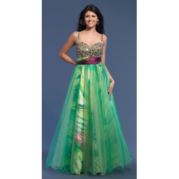 Elegant Queen Chiffon Evening Dress - Chinafactory.com