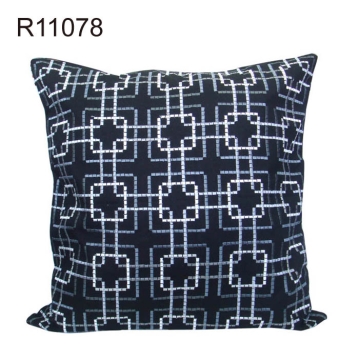 Embroidery Geometric Cushion - Manufacturer Chinafactory.com