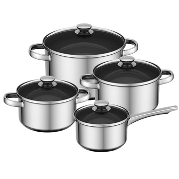 Essential C Stainless Steel Cookware 8-pc.Set - Chinafactory.com Essential C Stainless Steel Cookware 8-pc.Set - Chinafactory.com