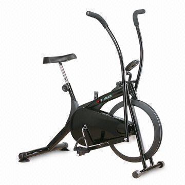 Exercise Bike with Adjustable Tension Strap and Control Lever