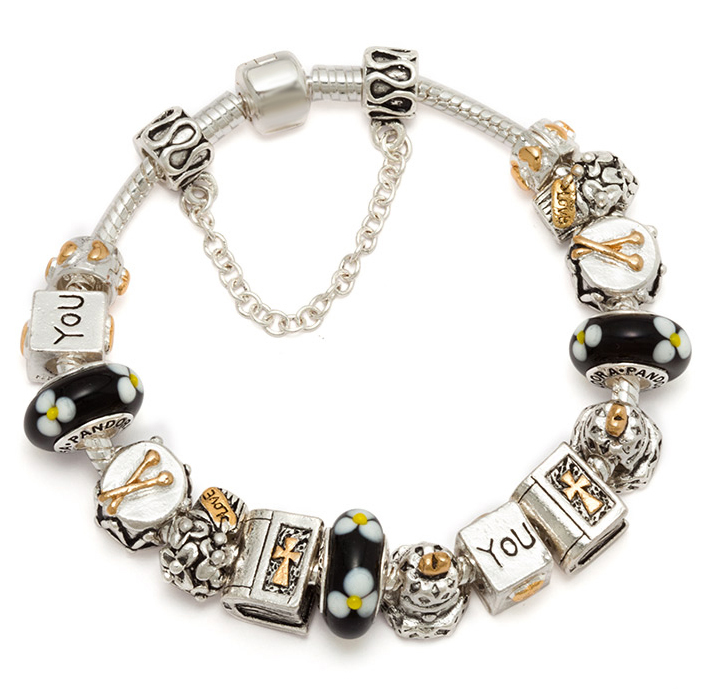 Fashion Jewelry Silver Charm Beads Bracelet- Chinafactory.com