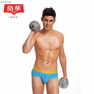 Fashion Underwear 5% Spandex 95% Cotton Men Brief