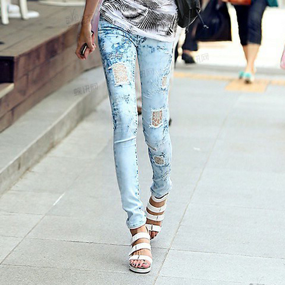 Fashion Washed Lady Jeans-Manufacturer Supplier Chinafactory.com Fashion Washed Lady Jeans-Manufacturer Supplier Chinafactory.com