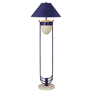 Floor Lamp with Metal and Fabric Shade- Chinafactory.com