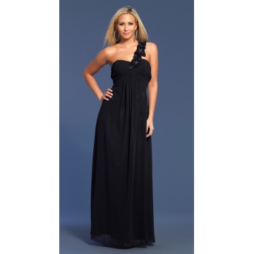 Formal Occasions Chiffon Black Evening Dress - Chinafactory.com