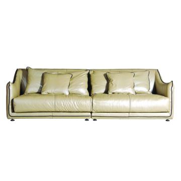 Full Leather Three Seater Sofa - Manufacturer Chinafactory.com