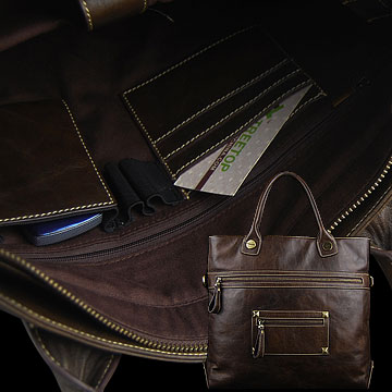 Genuine Leather Bag for All 12 Inch Laptop- Chinafactory.com