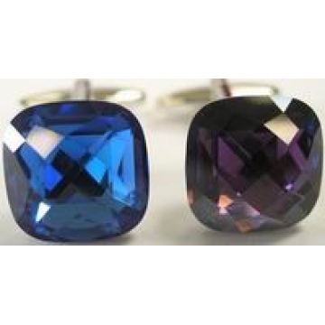 Glass Stone Cufflinks with Many Colours - Chinafactory.com