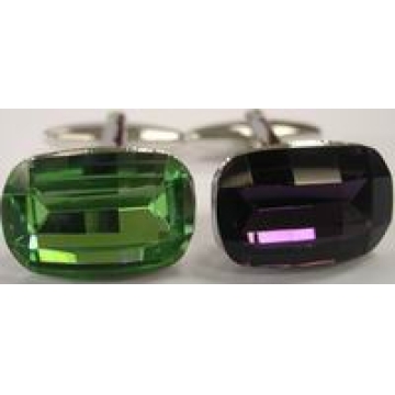 Glass Stone Cufflinks with Many Colours - Chinafactory.com