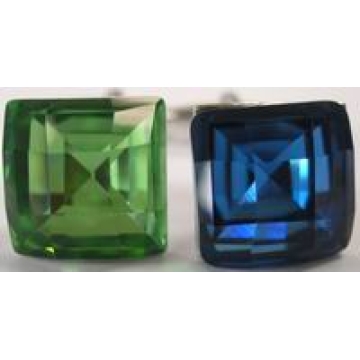 Glass Stone Cufflinks with Many Colours - Chinafactory.com
