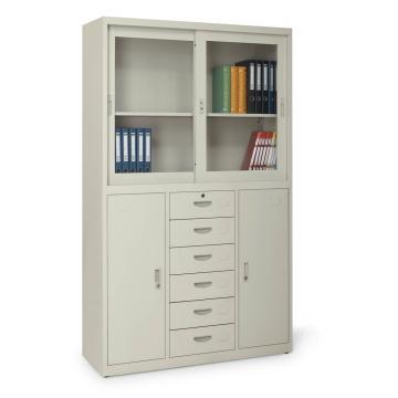 Good Quality Steel Filing Cabinet with Glass