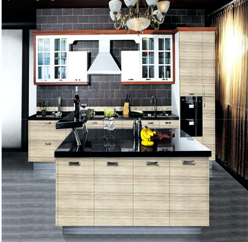 High Gloosy 18mm MDF Kitchen Cabinet - Chinafactory.com