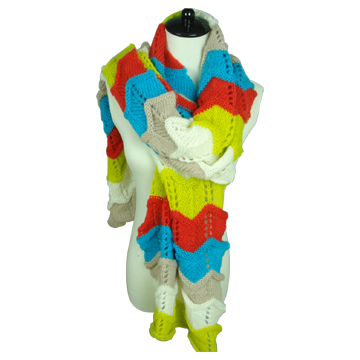 High Quality 100% Acrylic Mohair Knitted Scarf- Chinafactory.com