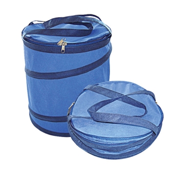 Home Polyester Blue Clothing Laundry Hamper - Chinafactory.com