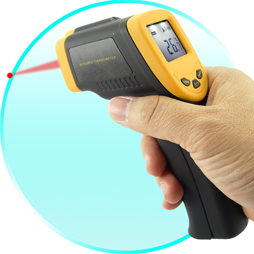 Infrared Digital Thermometer Gun with Laser Sight (Non Contact)