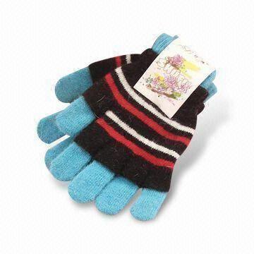Knitted Gloves, Made of 100% Cotton, OEM/ODM Orders are Welcome