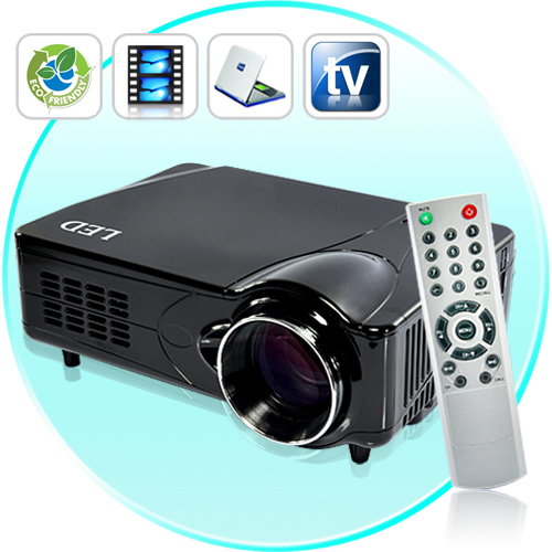 LED Multimedia Projector with HDMI, VGA, AV