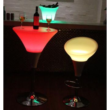 LED Rechargeable and Cordless Bar Tables with Remote