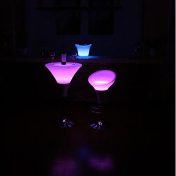 LED Rechargeable and Cordless Bar Tables with Remote