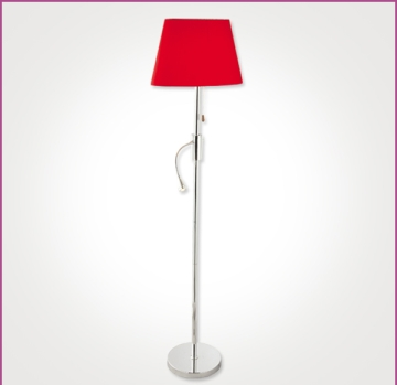 LED Red Fabric Floor Lamp - Manufacturer Chinafactory.com