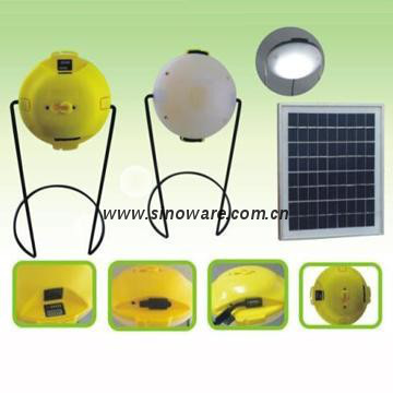 LED Solar Lantern with mobile phone chargers can stand and hang