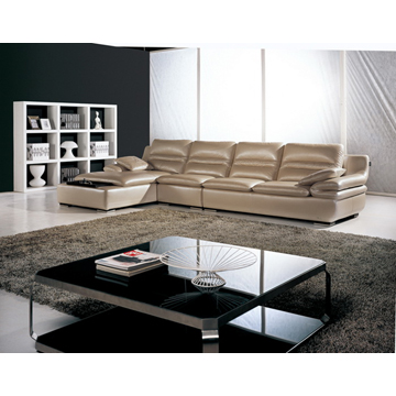 L Shape Sofa, Imported Leather Sofa - Chinafactory.com