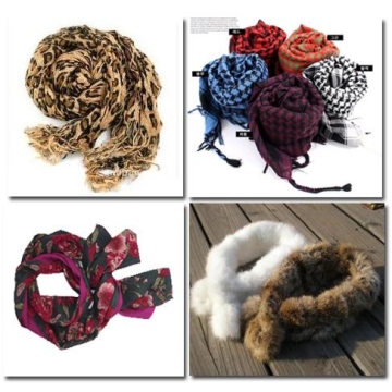 Ladies Fashion Acrylic Scarf with Printing - Chinafactory.com