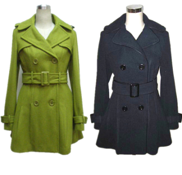 Ladies Newest Style Wool Coat - Chinafactory.com