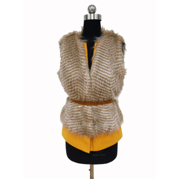 Ladies' Bonded Fake Fur Waistcoat