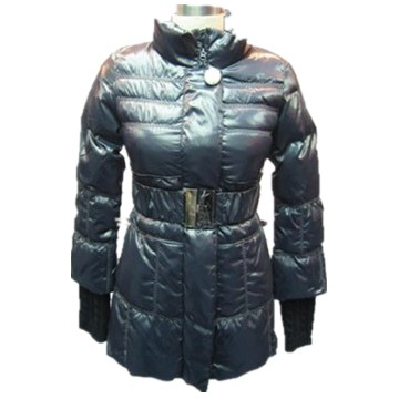 Ladies' Down Jacket with Long Knit Sleeve - Chinafactory.com