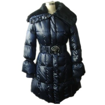 Ladies' Down Jacket with Rabbit Fur Collar - Chinafactory.com