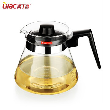 Lilac 1500ml direct fire heating glass tea pot