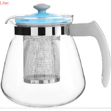 Lilac 900ml glass tea pot