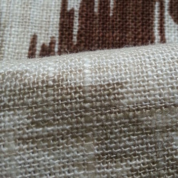Linen Curtain Fabric, Plain Dyed Style