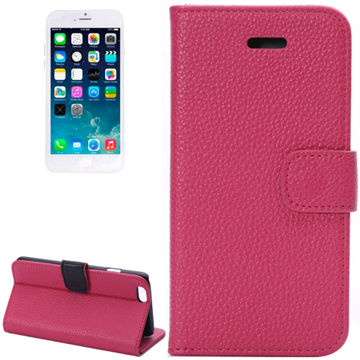 Litchi Texture Leather Case with Card Slots and Holder