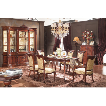 Long Dining Table + Dining Chair (4+2) - Chinafactory.com