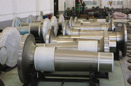 Main shaft for wind turbine manufactured as your special require
