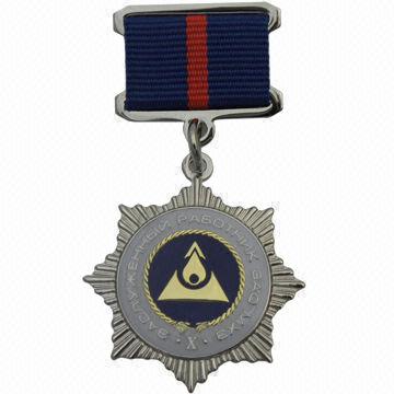 Medal with Soft Enamel Colors Filled, OEM Orders Accepted