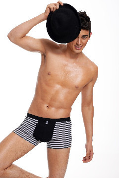 Men Boxer Wide Elastane 5%Spandex 95% Cotton Men's Underwear